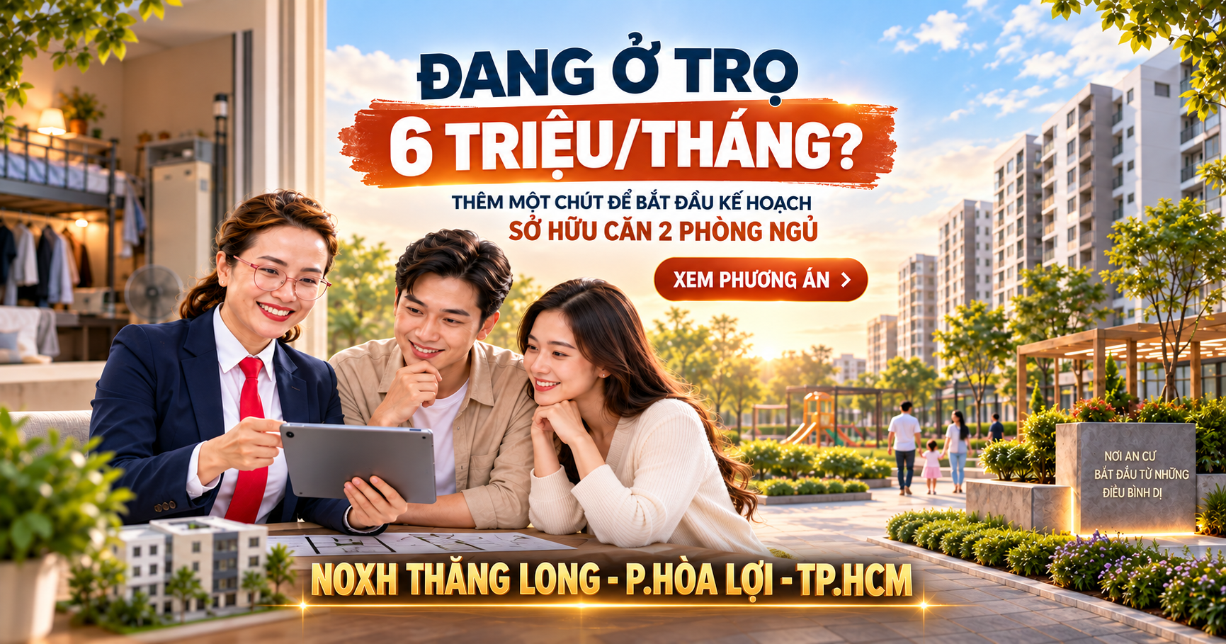 Đang ở trọ 6 triệu một tháng và kế hoạch sở hữu căn 2 phòng ngủ