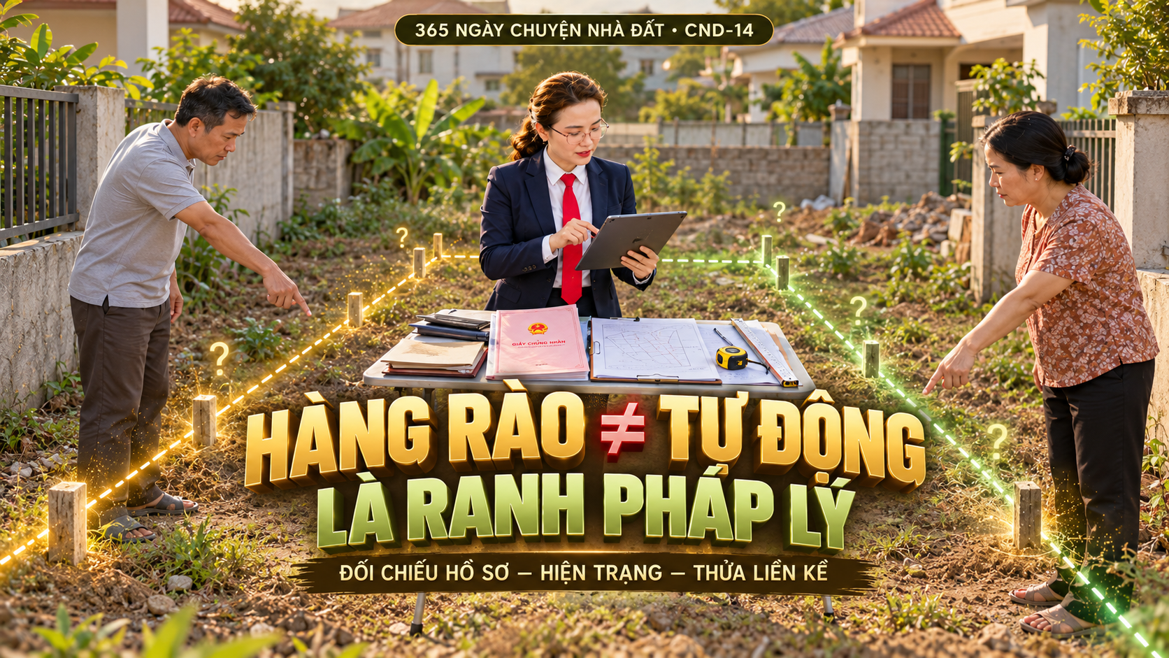 Xác định ranh giới khi không còn mốc ranh ngoài thực địa