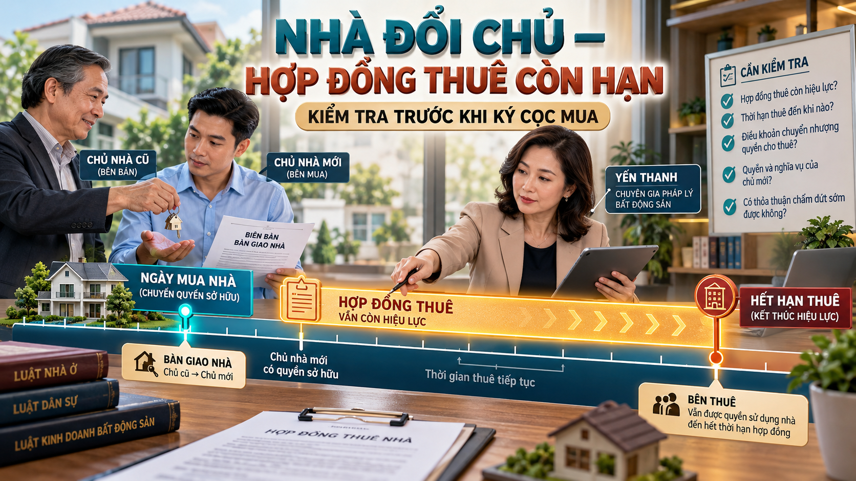 Mua nhà đang có người thuê cần kiểm tra hợp đồng thuê