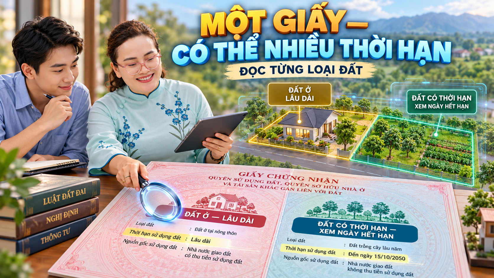 Kiểm tra loại đất và thời hạn sử dụng trên Giấy chứng nhận