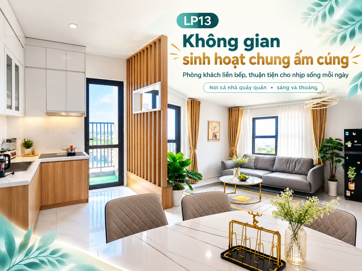 Phòng khách thực tế